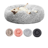 Cama Redonda de Pelúcia para Cães e Gatos