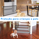 PORTA DE PROTEÇÃO RETRÁTIL PARA CÃES E CRIANÇAS