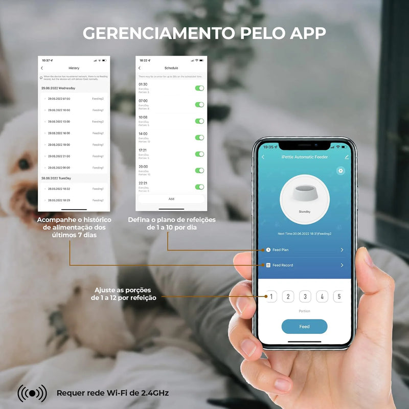 DISPENSADOR AUTOMÁTICO DE RAÇÃO PARA PETS